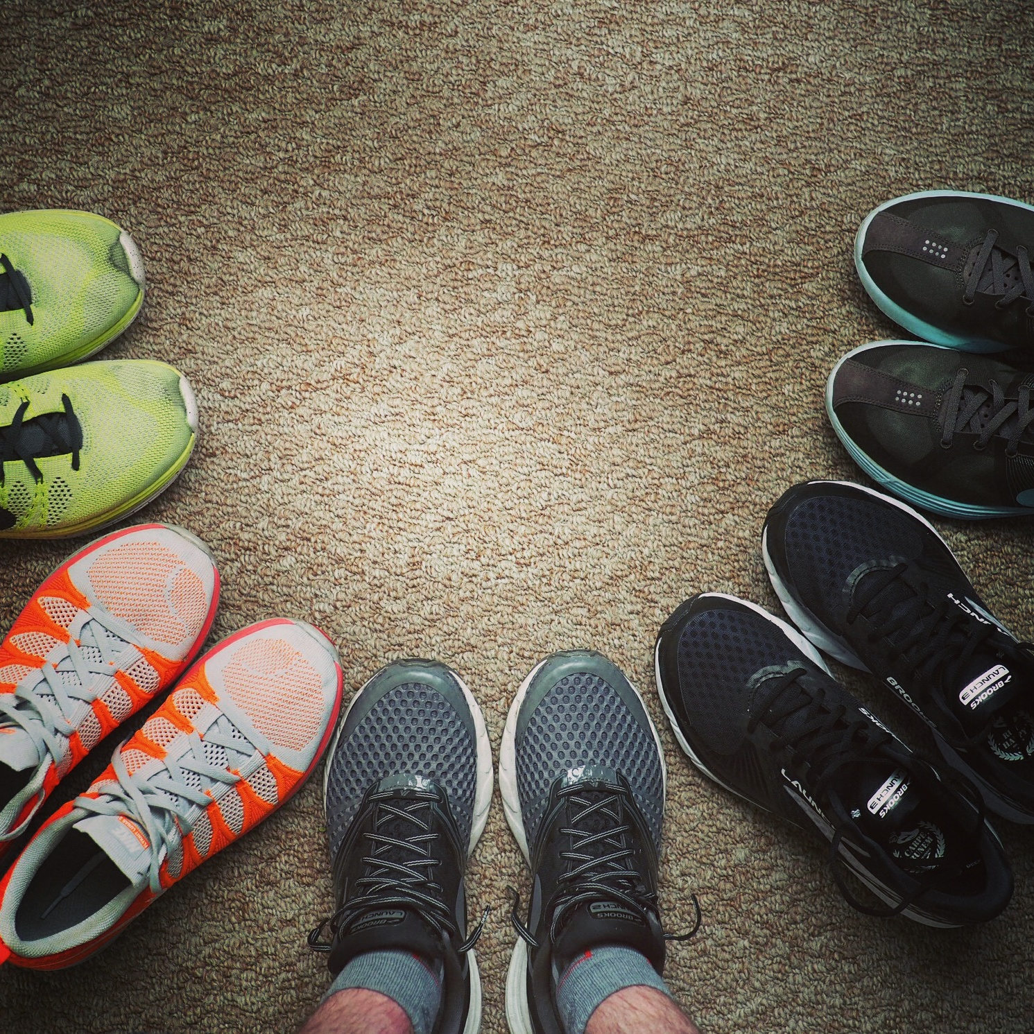 A Collection of Running Shoes
